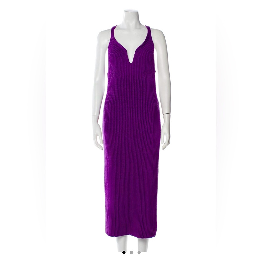 NWT Khaite Purple Knit Midi Dress